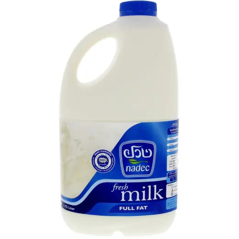 نادك حليب طازج كامل الدسم، 1.75 لتر