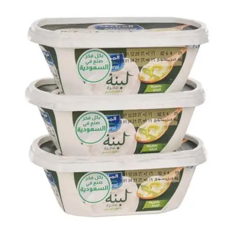 المراعي لبنة فاخرة بالطريقة التركية كاملة الدسم، 3 حبات × 180 غرام