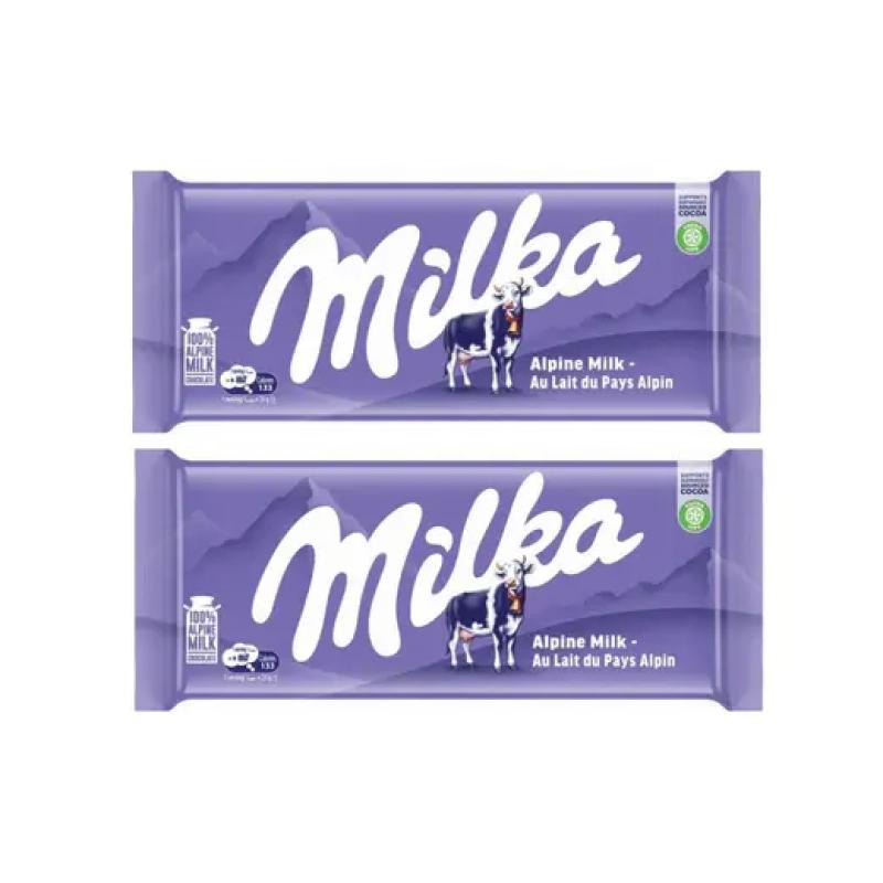 ميلكا شوكولاتة بالحليب 2 × 98 جم
