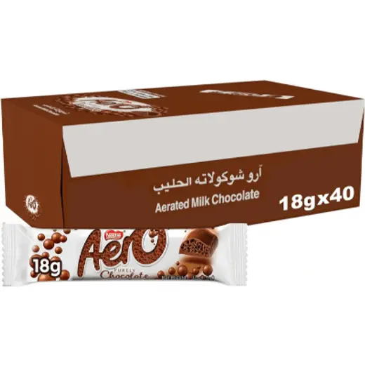 نستله ايرو لوح شوكولاتة بالحليب 40×18 جم
