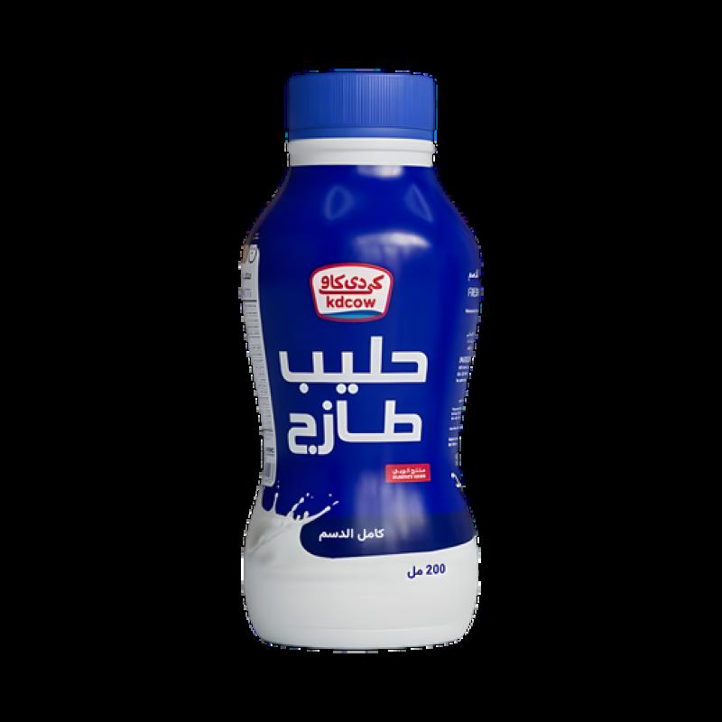 كي دي كاو حليب طازج كامل الدسم 200 مل