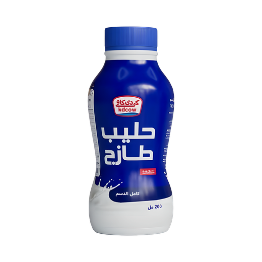 كي دي كاو حليب طازج كامل الدسم 200 مل