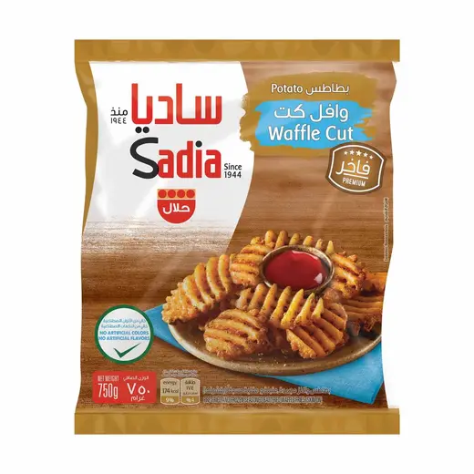 ساديا بطاطس مقطعة وافل 750 جرام