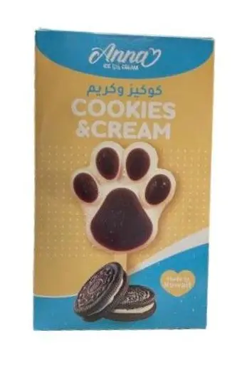 انا ايس كريم كوكيز وكريم 80 غم