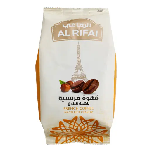 الرفاعي قهوة فرنسية بنكهة البندق، 250 جم