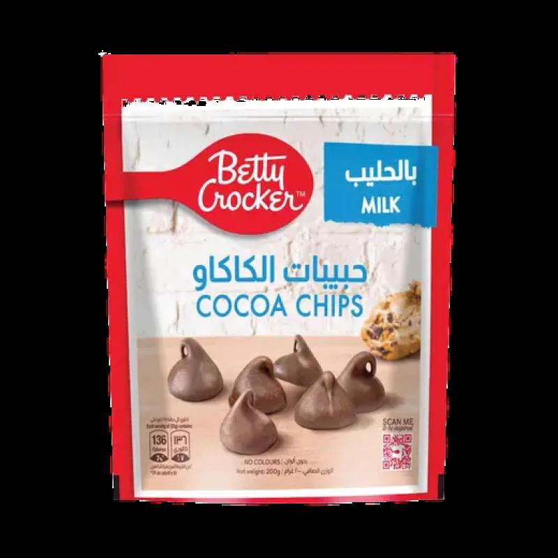 رقائق الشوكولاتة بالحليب من بيتي كروكر، 200 غرام