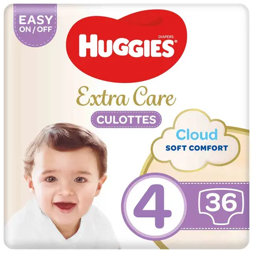 Huggies, سراويل العناية الإضافية (مقاس 4) 36 حفاضة