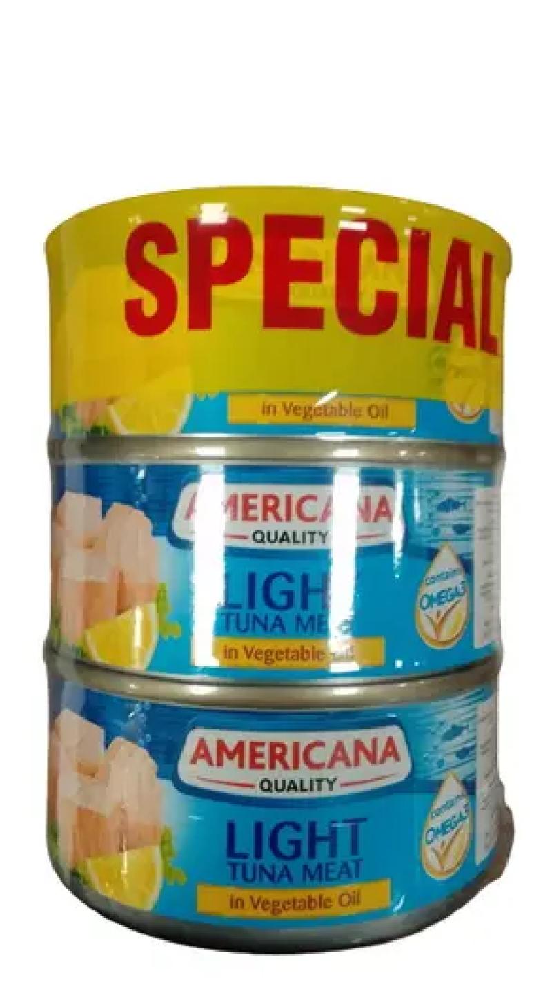 أمريكانا لحم تونة خفيف 160 جرام × 3