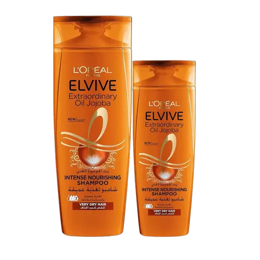 شامبو Elvive Extraordinary Dry Shampoo 400 مل + شامبو 200 مل