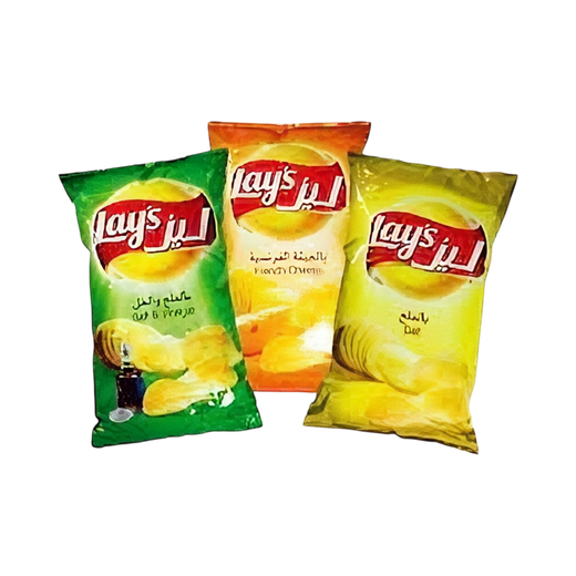 ليز رقائق البطاطس عرض خاص متنوع 3 قطع × 160 جم