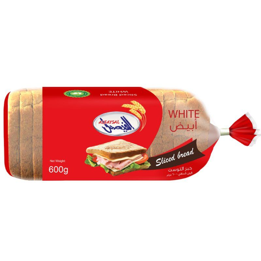 خبز الفيصل ابيض 600 جرام