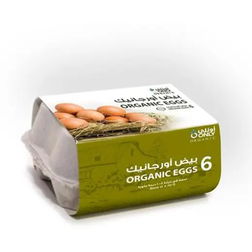 فقط بيض عضوي 6 قطع