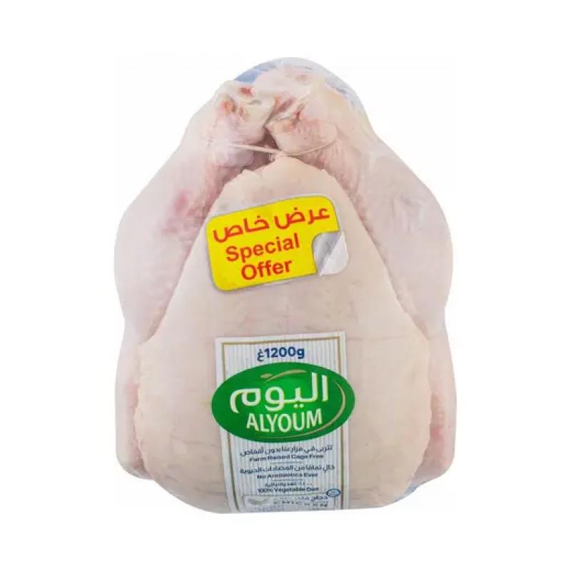 اليوم دجاج طازج كامل، 1.2كيلوغرام