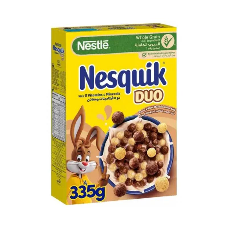 نسكويك الثنائي حبوب كاملة بنكهة الحليب والشوكولاتة البيضاء، 335 جم
