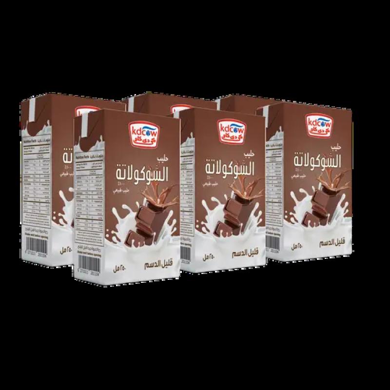 كي دي كاو حليب بالشوكولاتة طويل الأمد 250 مل × 6 حبة