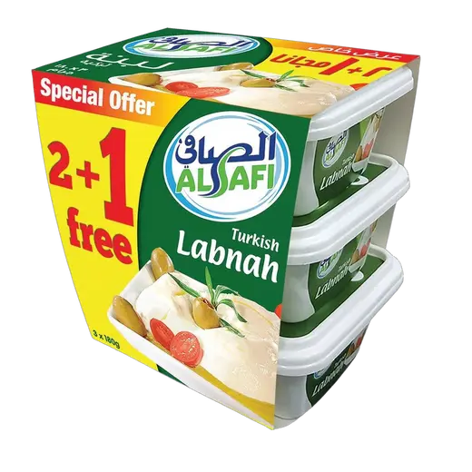 الصافي لبنة تركية فاخرة 180 غم × 3 حبات