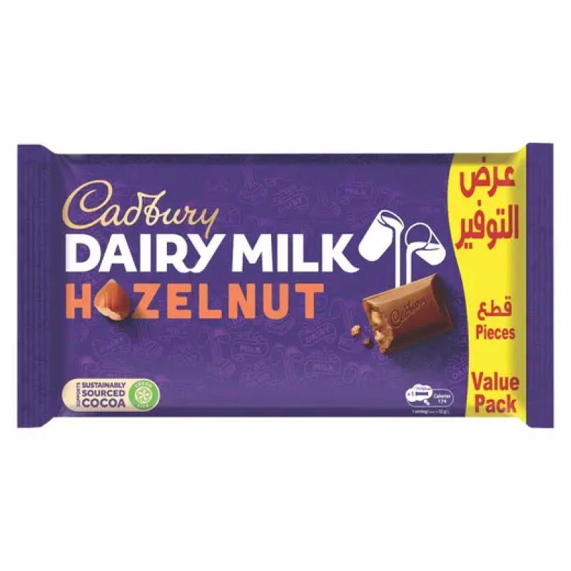 كادبوري ديري ميلك شوكولاتة بالبندق 32 جم × 5