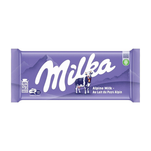 ميلكا شوكولاتة بالحليب 90 جم