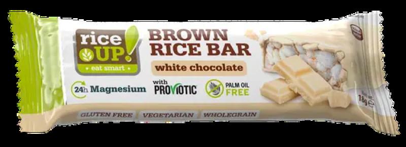 رايس أب لوح أرز بني بشوكولاتة بيضاء، 18 غرام