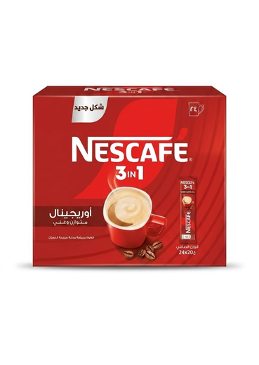 نسكافيه اوريجينال 3 في 1 قهوة سريعة التحضير 24 كيس