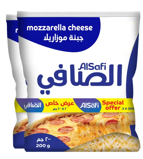 الصافي جبنة موزاريلا، 2×200 غرام