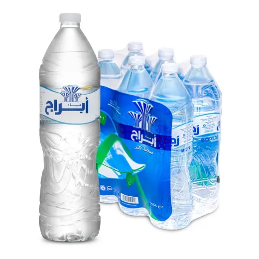 طلبات مياه شرب، 6 قطع × 1.5 لتر