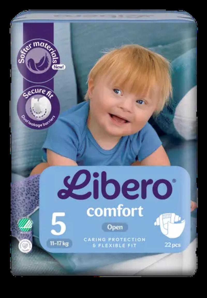 ليبرو حفاضات كومفورت 5، (11–17 كجم) – 22 قطعة