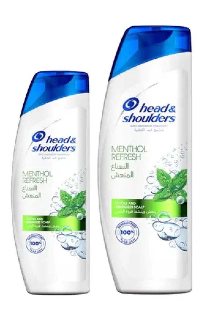 Head & Shoulders Menthol Anti-Dandruff Shampoo 350ml + 190ml
